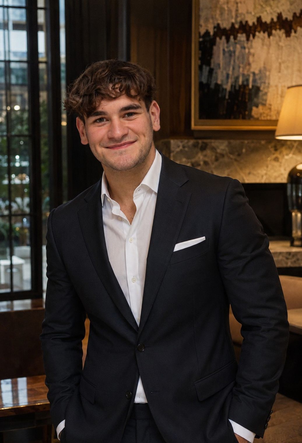 Daniel Nussbaum in a dark suit smiling toward the camera